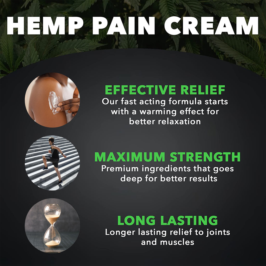 Hemp Magic Cream for Pain Relief & Inflammation (Made in USA)