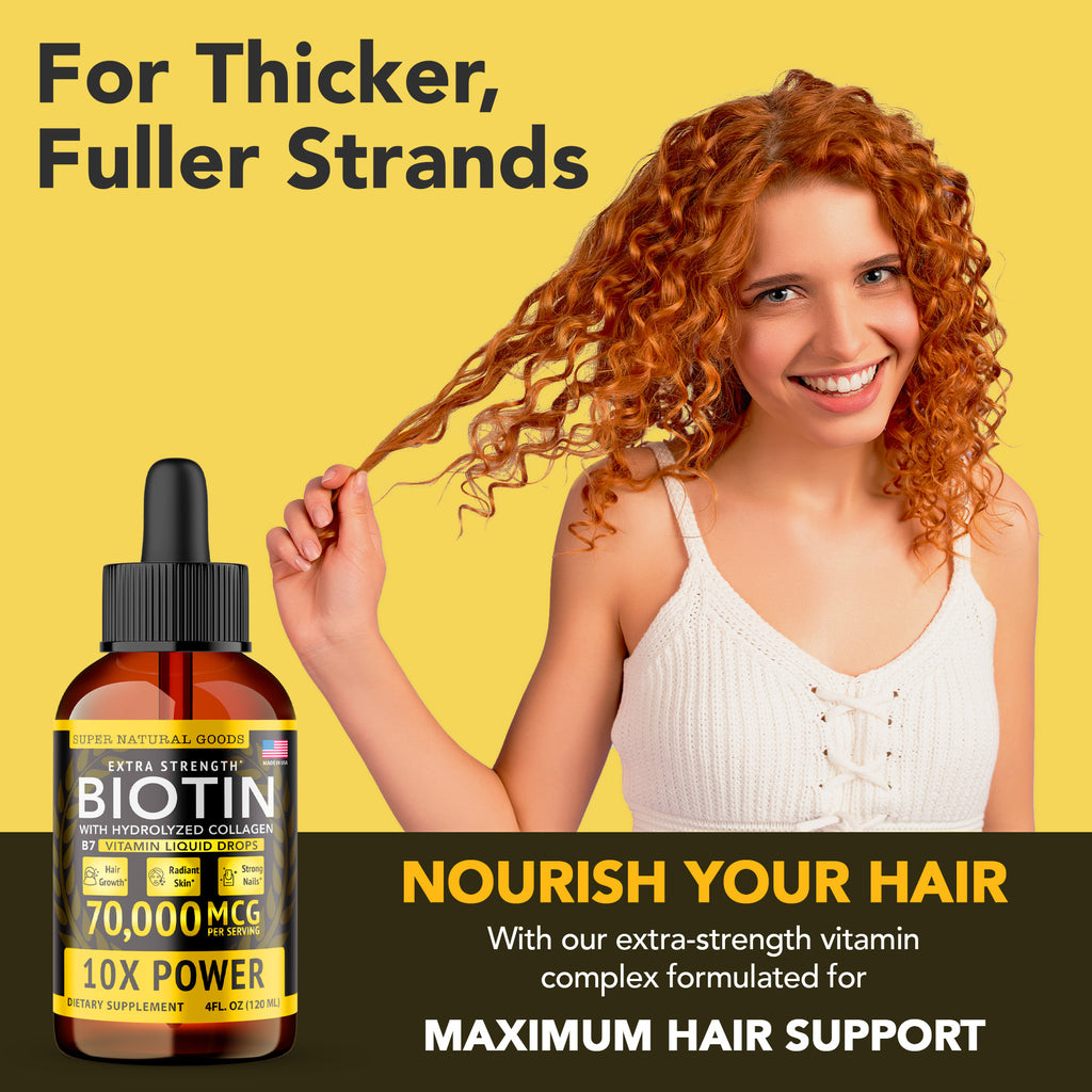 Boosted Biotin & Collagen for Hair Growth, Nail Strength & Skin Health