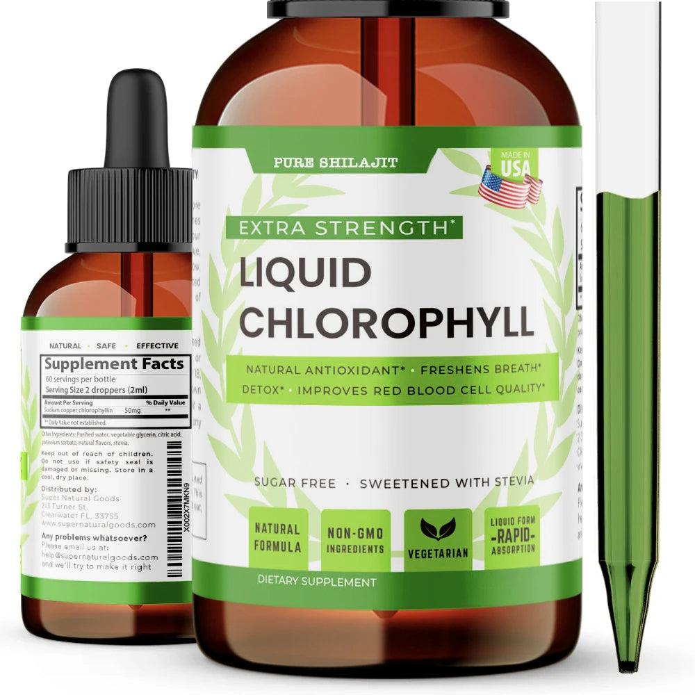 PURE SHILAJIT Liquid Chlorophyll Supplement