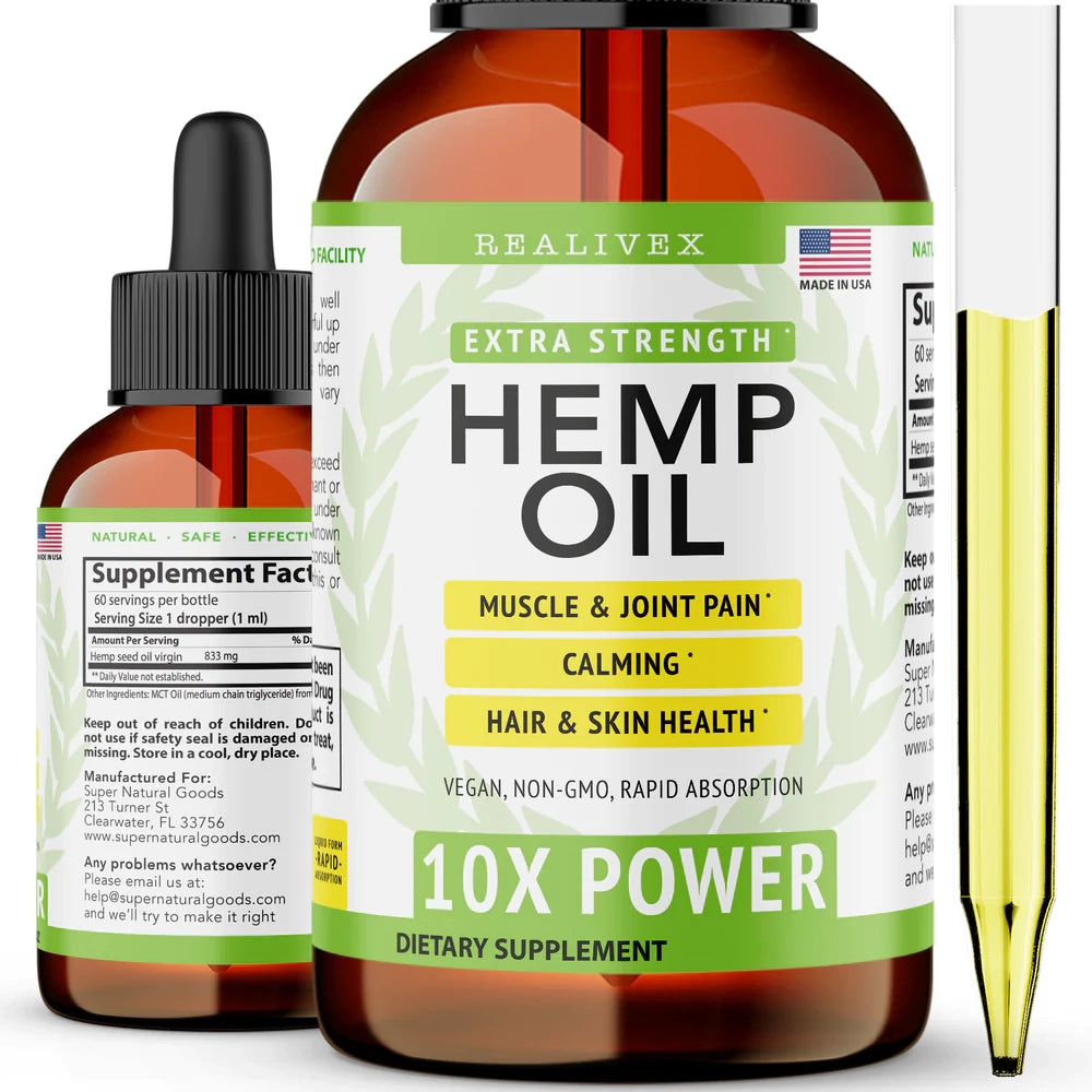 REALIVEX Hemp Oil for Pain Relief