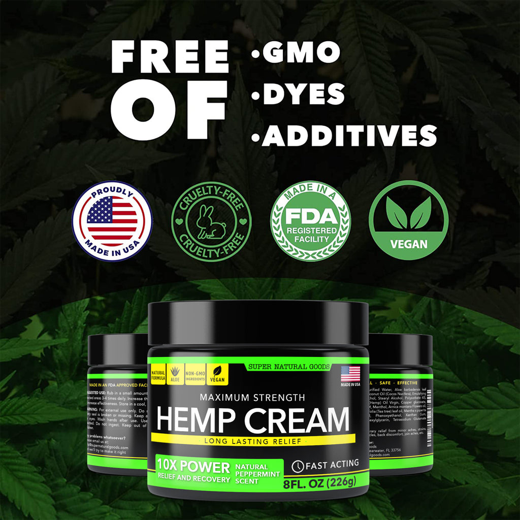 Maximum Strength Hemp Cream