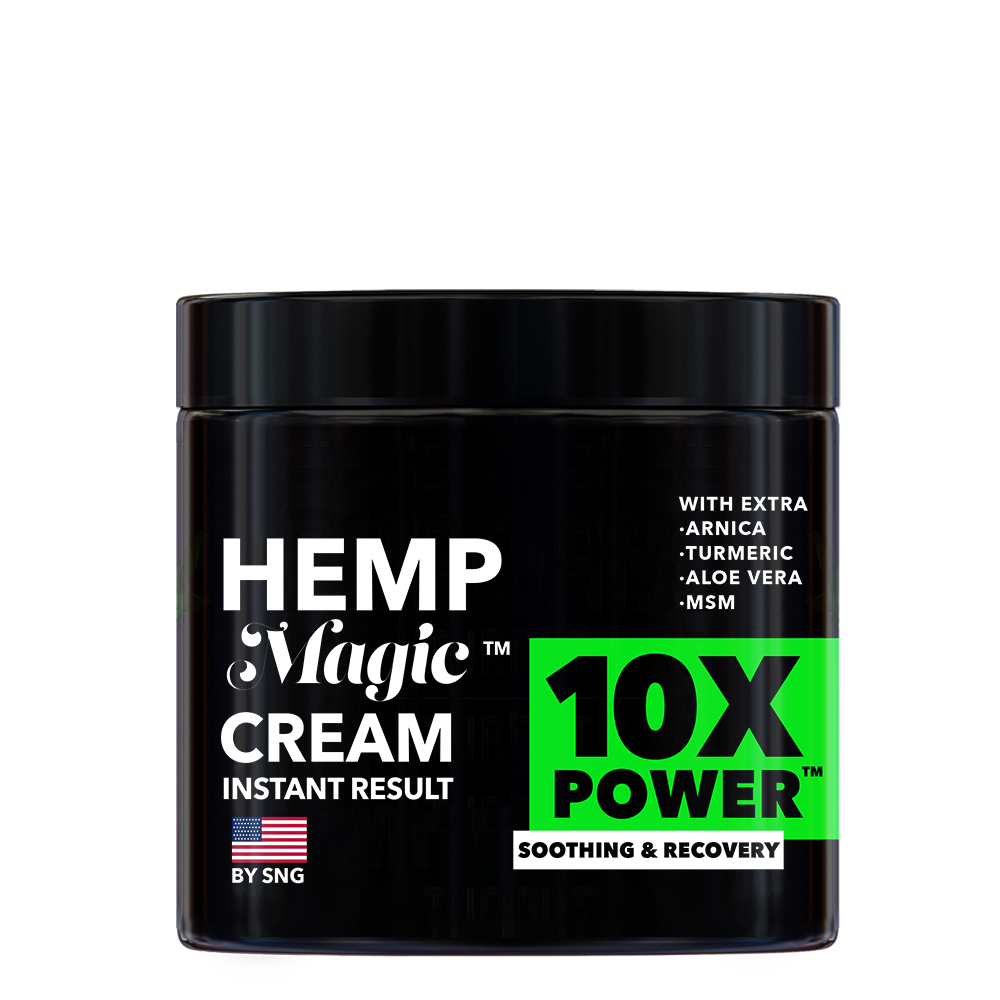 Hemp Magic Cream for Pain Relief & Inflammation (Made in USA)