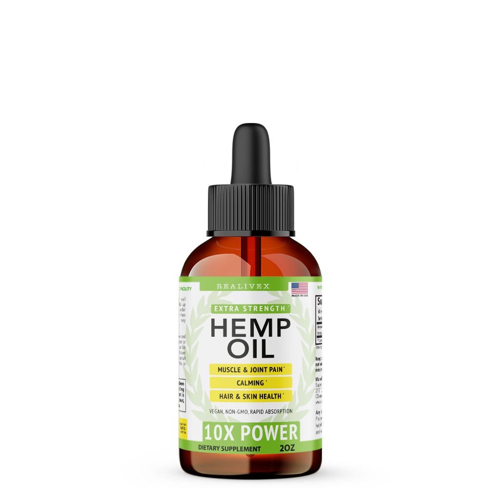 [REALIVEX] Hemp Oil - Assists Sleep & Inflammation