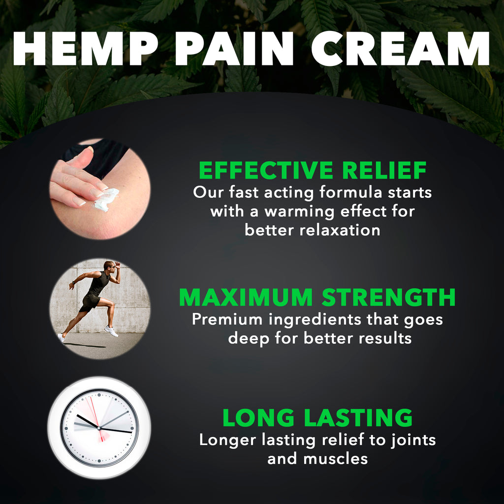 CLAIMLESS Hemp Cream for Pain Relief & Inflammation